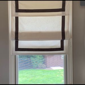 Pottery Barn Grosgrain Ribbon Corded Roman Shade